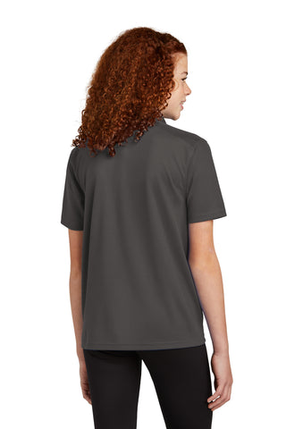 Sport-Tek Youth UV Micropique Polo (Graphite)