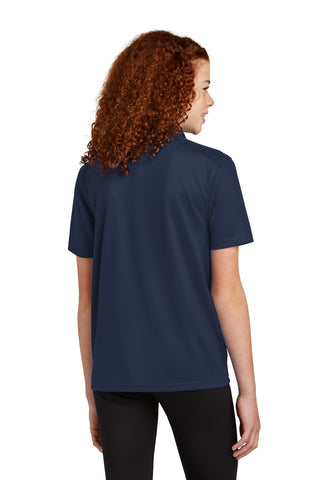 Sport-Tek Youth UV Micropique Polo (True Navy)