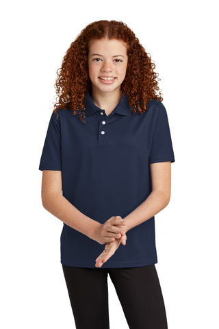 Sport-Tek Youth UV Micropique Polo (True Navy)