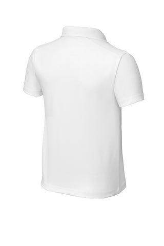 Sport-Tek Youth UV Micropique Polo (White)