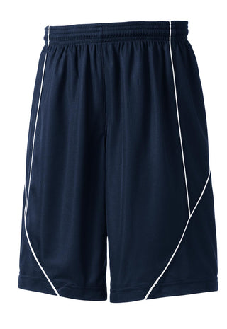 Sport-Tek Youth PosiCharge Mesh Reversible Spliced Short (True Navy)