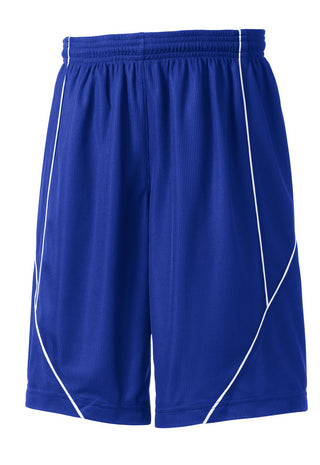 Sport-Tek Youth PosiCharge Mesh Reversible Spliced Short (True Royal)