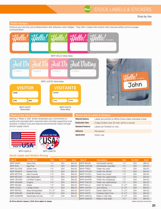 Printwear - Custom Labels 2024 Catalog