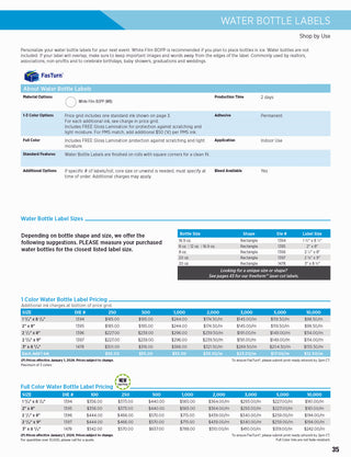 Printwear - Custom Labels 2024 Catalog