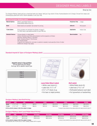 Printwear - Custom Labels 2024 Catalog