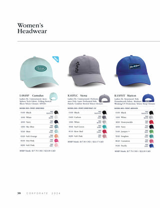 Printwear - Headwear 2024 Catalog