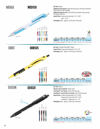 Printwear - Pens Catalog