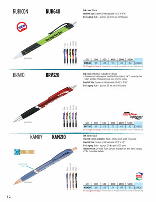 Printwear - Pens Catalog