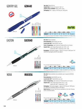 Printwear - Pens Catalog