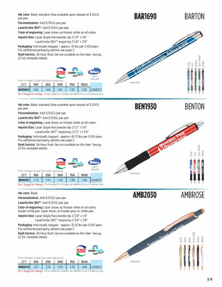 Printwear - Pens Catalog