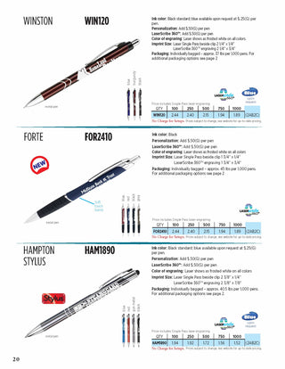 Printwear - Pens Catalog