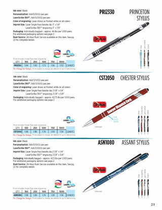 Printwear - Pens Catalog