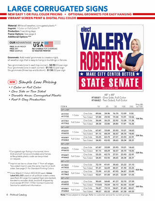 Printwear - Political Signage Catalog