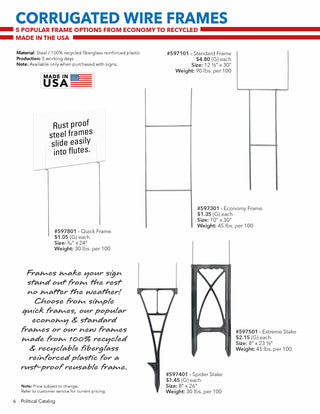 Printwear - Political Signage Catalog