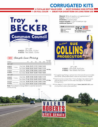 Printwear - Political Signage Catalog