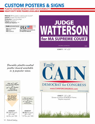 Printwear - Political Signage Catalog