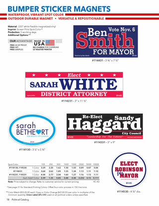 Printwear - Political Signage Catalog