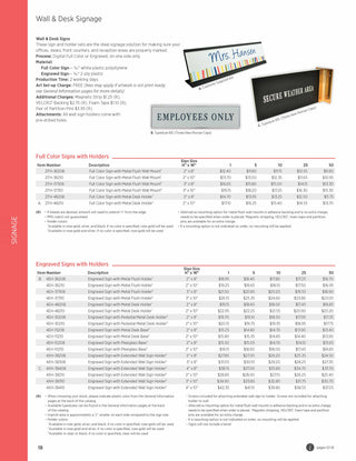 Printwear - Specialty Signage 2024 Catalog