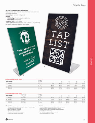 Printwear - Specialty Signage 2024 Catalog