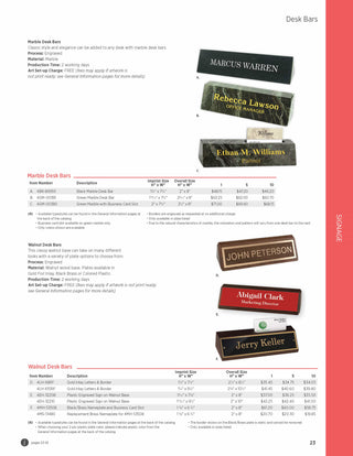 Printwear - Specialty Signage 2024 Catalog