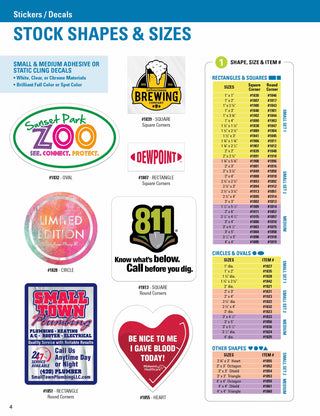 Printwear - Stickers Labels Signs Catalog