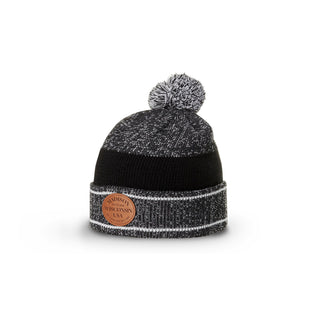 Richardson Heather Beanie With Cuff & Pom - 148 (Front)