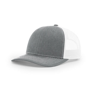 Richardson R-Flex Adjustable Trucker (Heather Grey/White)