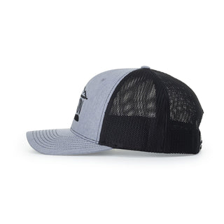 Richardson R-Flex Adjustable Trucker (Heather Grey/White)