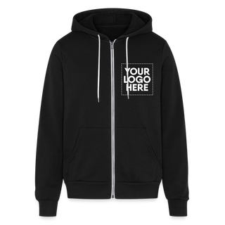 Bella + Canvas Unisex Full Zip Hoodie - black