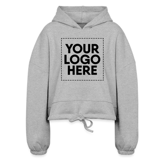 Women’s Cropped Hoodie - heather gray